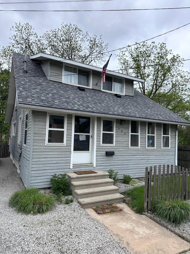 406 S Elm Ave, Jackson, MI 49203 - view of front of home with a shingled roof