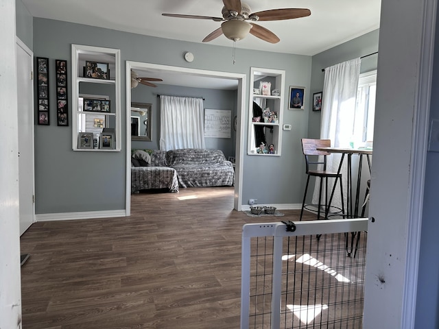 406 S Elm Ave, Jackson, MI 49203 - bedroom featuring baseboards and wood finished floors