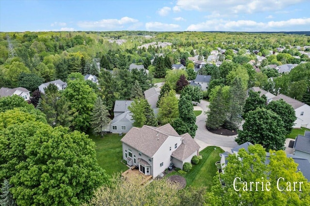 745 Abbey Mill Ct SE, Ada, MI 49301 - aerial view of residential area featuring a forest