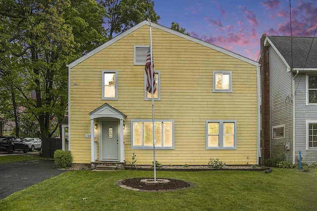 647 Church St, Grass Lake, MI 49240 - view of front of home featuring a front lawn