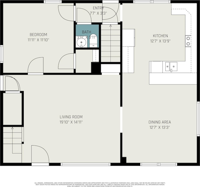 647 Church St, Grass Lake, MI 49240 - home floor plan