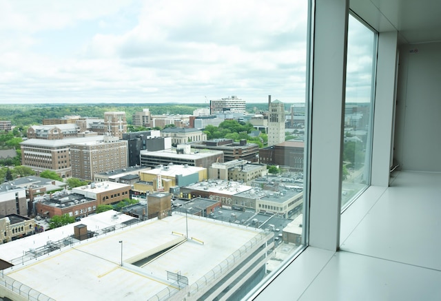 555 E William St Unit 21E, Ann Arbor, MI 48104 - balcony featuring a city view
