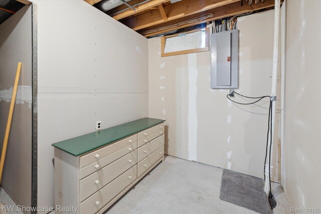 2095 E Nalone, Wixom, MI 48393 - below grade area featuring electric panel