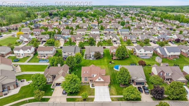 19298 Mitchell St, Rockwood, MI 48173 - aerial perspective of suburban area