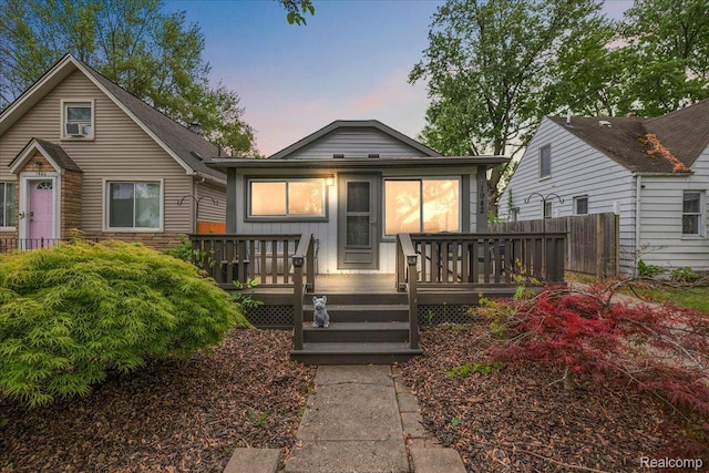 1942 E Troy St, Ferndale, MI 48220 - view of front of home featuring a wooden deck