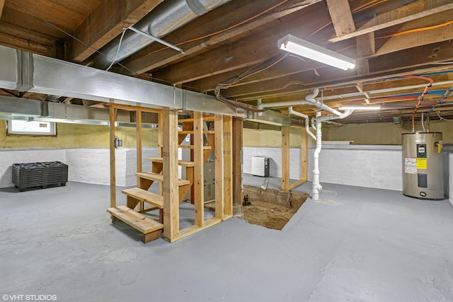 1310 Harrison Ave, Saint Joseph, MI 49085 - unfinished below grade area featuring electric water heater