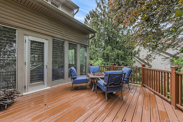 3870 Glen Falls Dr, Bloomfield Hills, MI 48302 - view of wooden terrace