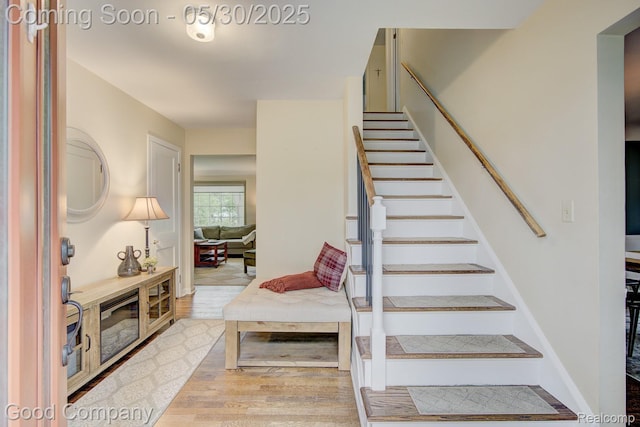 1012 W 12 Mile Rd, Royal Oak, MI 48073 - stairway with wood finished floors