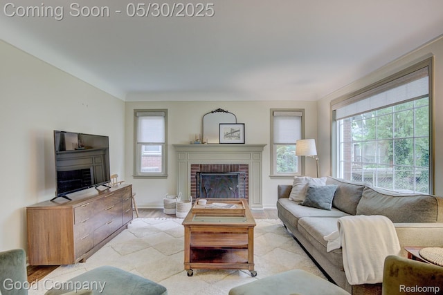 1012 W 12 Mile Rd, Royal Oak, MI 48073 - living room with a fireplace