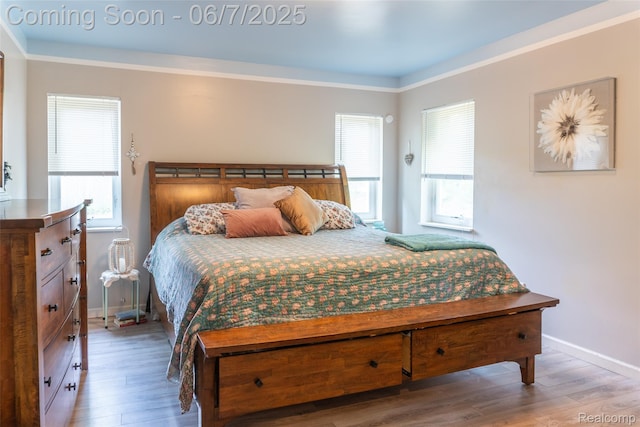 421 S Opdyke Rd, Auburn Hills, MI 48326 - bedroom featuring wood finished floors, baseboards, and ornamental molding