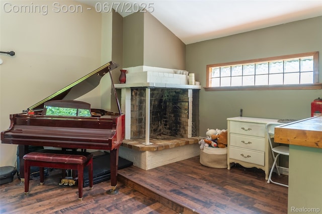 421 S Opdyke Rd, Auburn Hills, MI 48326 - interior space featuring wood finished floors and a fireplace