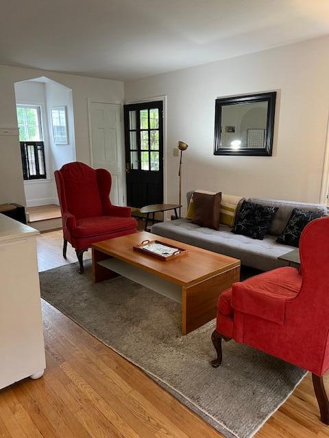 808 Princeton Ave, Ann Arbor, MI 48103 - living area featuring light wood-style floors