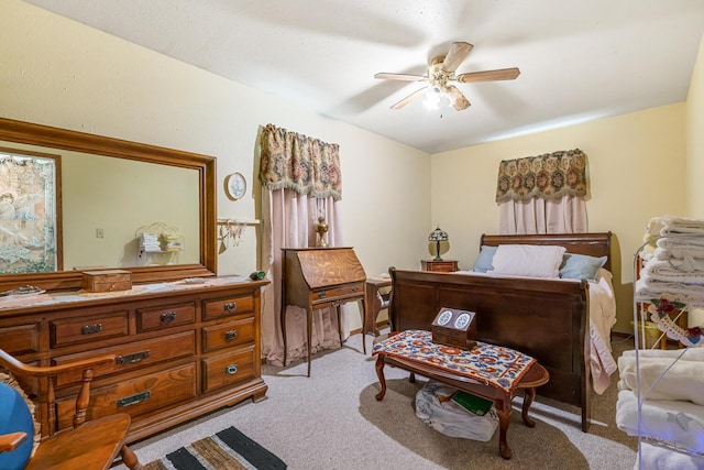 75 Taylor Ave, Battle Creek, MI 49037 - bedroom featuring light carpet and ceiling fan