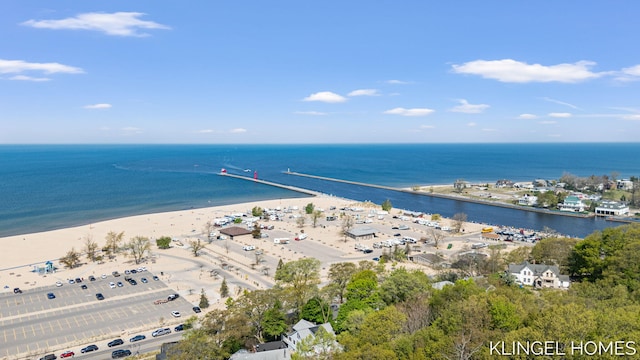 127 Emmet St, Grand Haven, MI 49417 - drone / aerial view of a nearby body of water