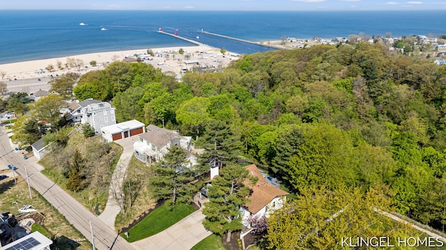 127 Emmet St, Grand Haven, MI 49417 - aerial view of a large body of water