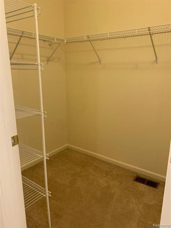 1240 University Dr Unit 2, Pontiac, MI 48342 - walk in closet featuring carpet flooring