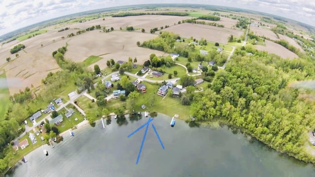 1022 Ottland Shrs, Lake Odessa, MI 48849 - aerial view of property and surrounding area with a nearby body of water