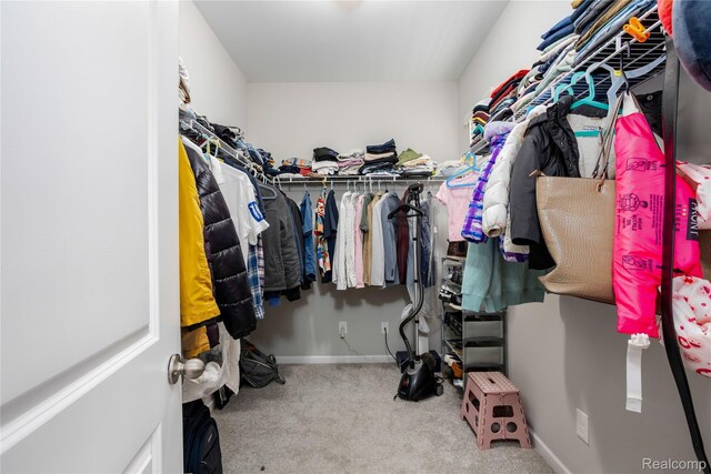 132 Copper Ridge Ct, Walled Lake, MI 48390 - spacious closet with carpet flooring
