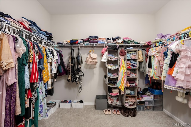 132 Copper Ridge Ct, Walled Lake, MI 48390 - spacious closet with carpet floors