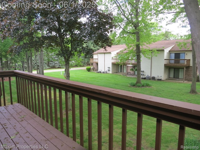 35707 Hunter Ave Unit 8, Westland, MI 48185 - wooden terrace with a lawn