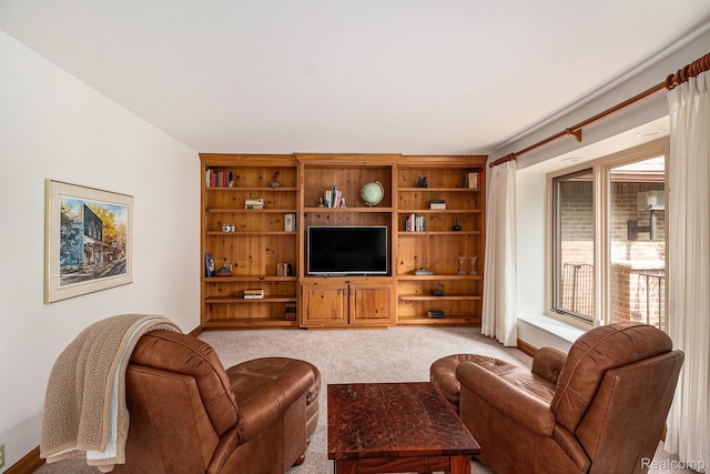 9095 S Saginaw Rd Unit 10, Grand Blanc, MI 48439 - living room with light carpet and baseboards
