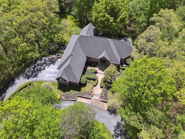 3283 Foxfire Dr, Milford, MI 48380 - aerial view of property and surrounding area featuring a forest