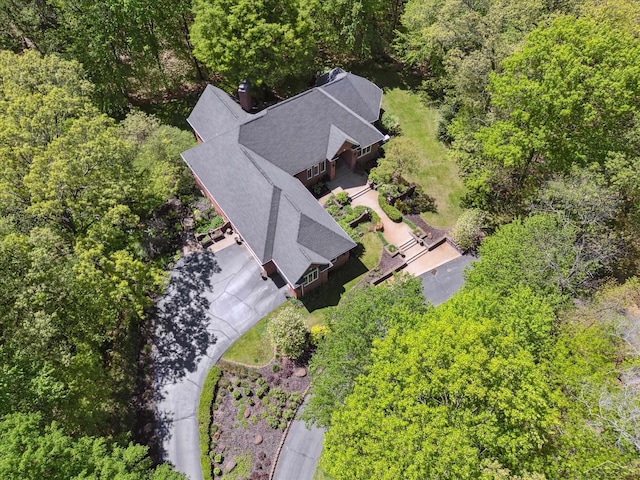 3283 Foxfire Dr, Milford, MI 48380 - view from above of property featuring a heavily wooded area