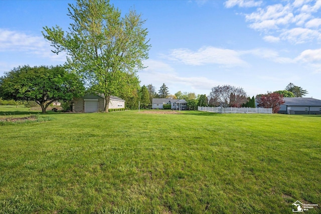 4851 Consear Rd, Ottawa Lake, MI 49267 - view of yard featuring a garage