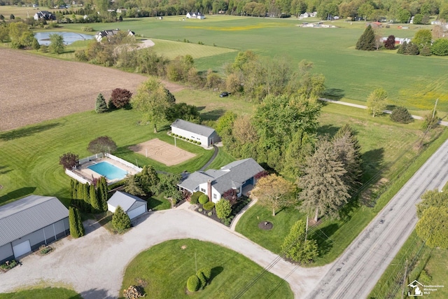 4851 Consear Rd, Ottawa Lake, MI 49267 - aerial overview of property's location with a large body of water