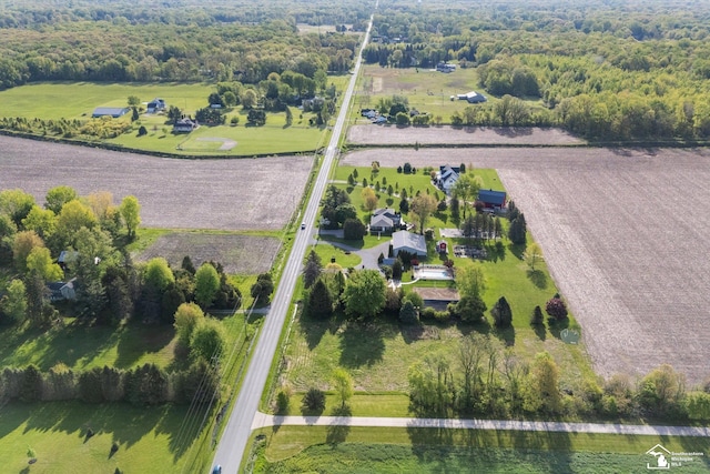 4851 Consear Rd, Ottawa Lake, MI 49267 - aerial view of property's location with rural landscape