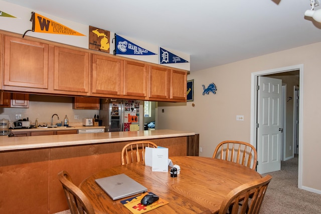 4164 W Centre Ave Unit 103, Portage, MI 49024 - dining area with light carpet