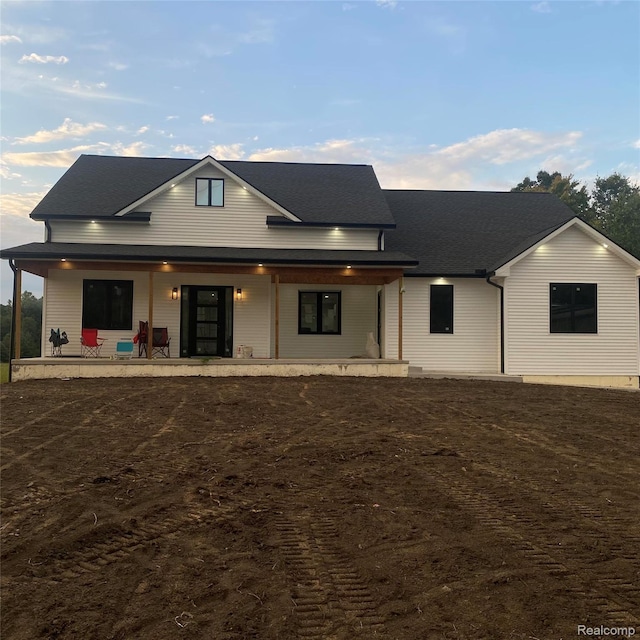 44200 Judd Rd, Belleville, MI 48111 - view of front of property featuring covered porch and roof with shingles