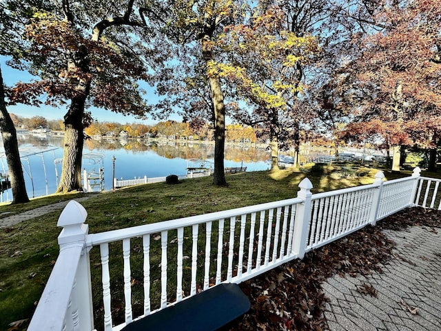 456 E Gull Lake Dr, Augusta, MI 49012 - wooden deck with a water view