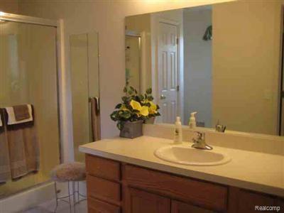 5400 Bright Creek Ct, Flint, MI 48532 - bathroom featuring vanity and a shower with shower door