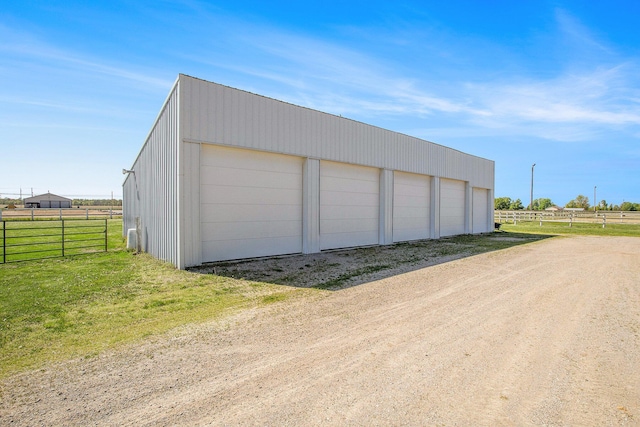390 Iyopawa Rd, Coldwater, MI 49036 - detached garage with a view of rural / pastoral area