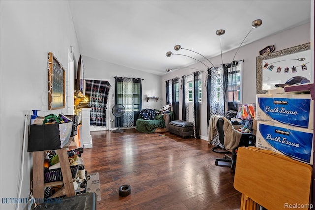 7953 Elm St, Taylor, MI 48180 - home office featuring vaulted ceiling and wood finished floors