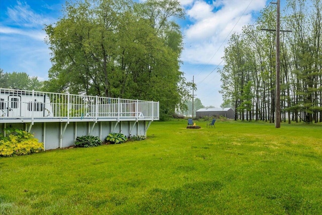 2875 Linco Rd, Berrien Springs, MI 49103 - view of green lawn with an outdoor pool