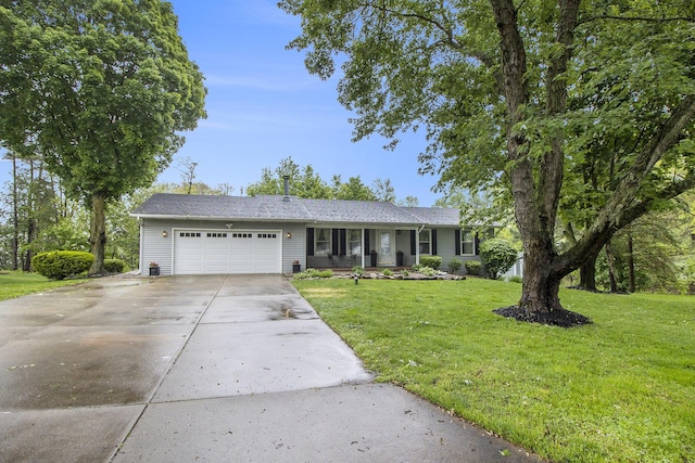 7289 Eagle Ter, Michigan, MI 49071 - single story home with an attached garage, driveway, and a front yard