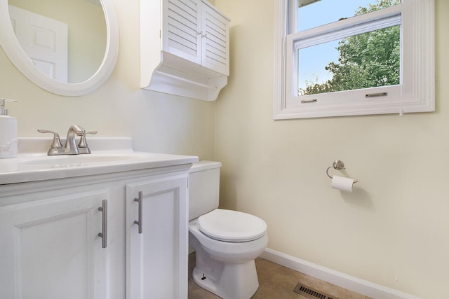 7289 Eagle Ter, Michigan, MI 49071 - half bath with toilet, vanity, and baseboards