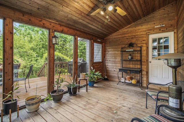 7289 Eagle Ter, Michigan, MI 49071 - sunroom / solarium featuring lofted ceiling