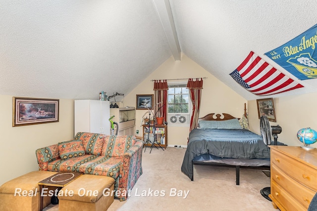 2203 Bullock Rd, Lapeer, MI 48446 - carpeted bedroom featuring a textured ceiling