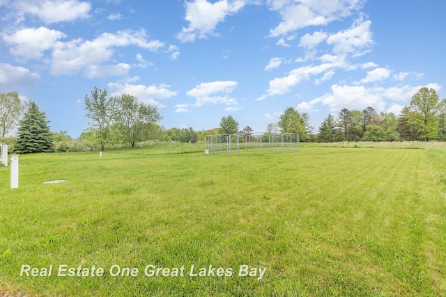 2203 Bullock Rd, Lapeer, MI 48446 - view of yard featuring an area for soccer and a view of rural / pastoral area