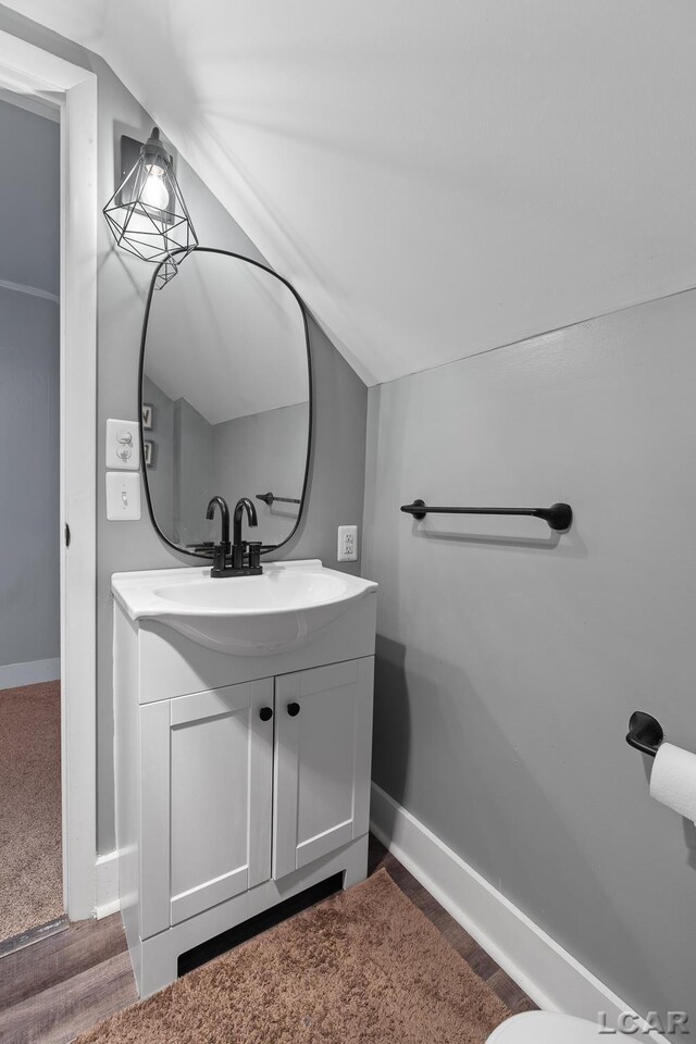 2803 Spielman Rd, Adrian, MI 49221 - bathroom featuring vanity and baseboards