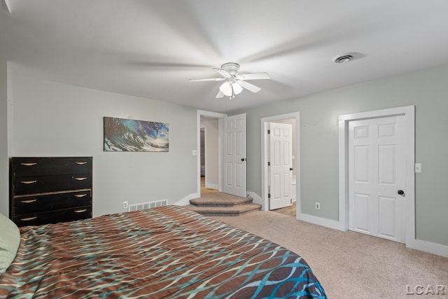 2803 Spielman Rd, Adrian, MI 49221 - carpeted bedroom featuring baseboards and ceiling fan