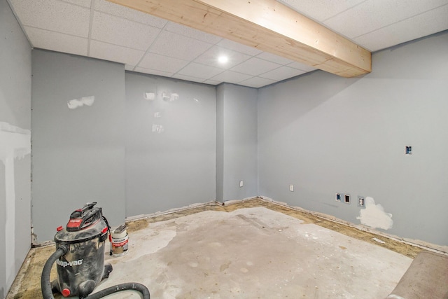 1981 E Wolf Rd, Hart, MI 49420 - finished below grade area with a drop ceiling