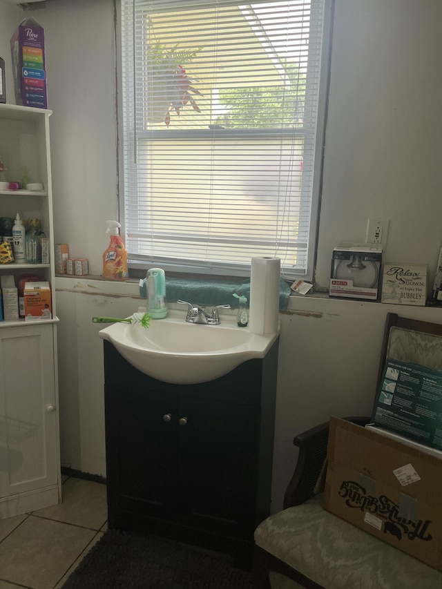 1300 Lancaster Ave NW, Grand Rapids, MI 49504 - bathroom featuring tile patterned flooring and vanity