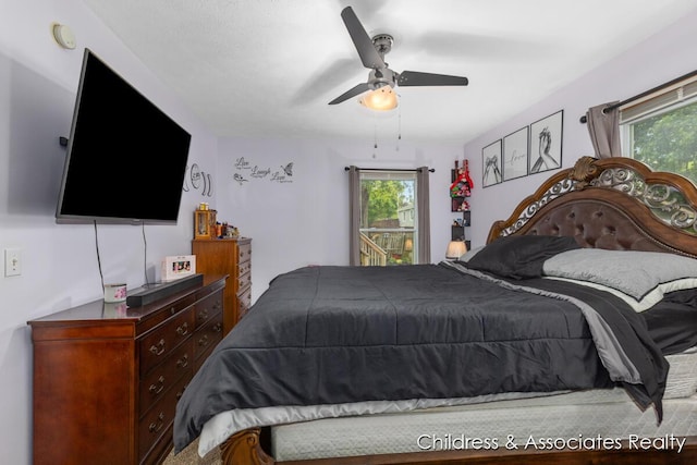 1300 Lancaster Ave NW, Grand Rapids, MI 49504 - bedroom with multiple windows and a ceiling fan