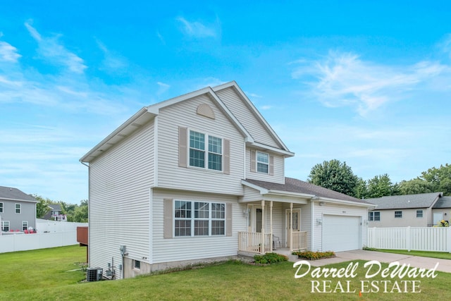 5512 Lillyview Ave SW, Wyoming, MI 49509 - traditional home featuring driveway, an attached garage, and cooling unit