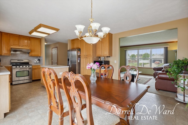 5512 Lillyview Ave SW, Wyoming, MI 49509 - dining space featuring a chandelier