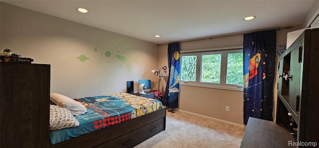 5084 Champlain Cir W, Bloomfield, MI 48323 - bedroom with recessed lighting, carpet flooring, and baseboards